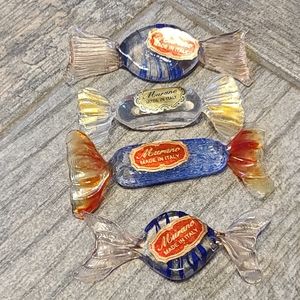 Four Murano Glass Candies 1990's